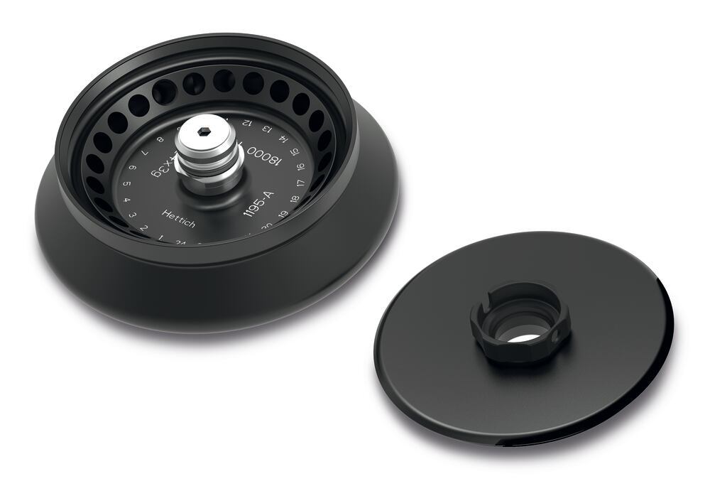 24-place microlitre rotor type 1195-A, 24 x 1.5/2.0 ml centrif. tubes 18000/min — Carl Roth, cod LE09.1