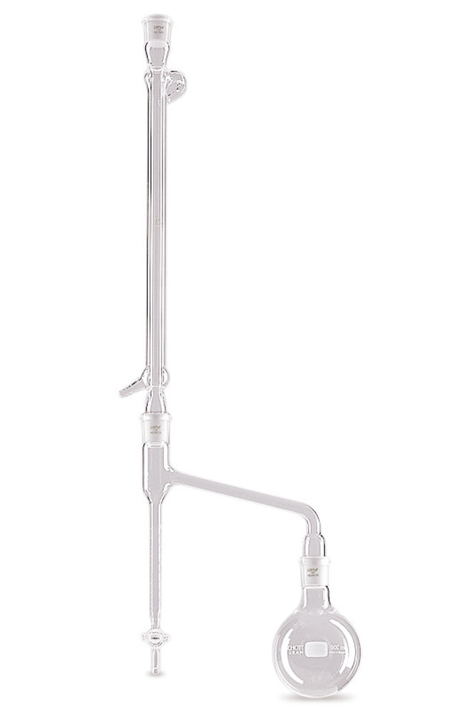 Water analysis meter tube, DURAN®, acc. to D. Stark, zero point at stopcock