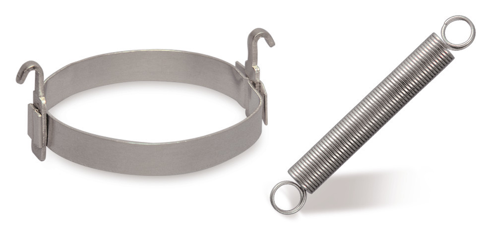 Coil spring ground-joint clamps, coil springs, total length 35 mm, 10 unit(s)