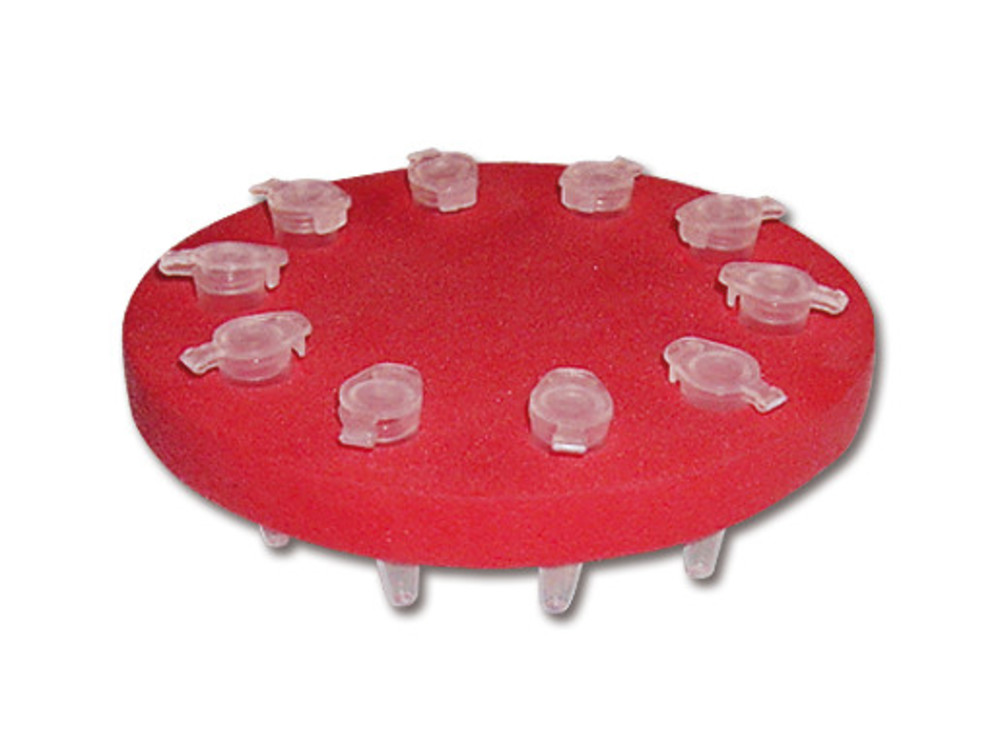 Cryo Floating Stands, PE, round, single-tubes, 10 holes, -80 to +80°C