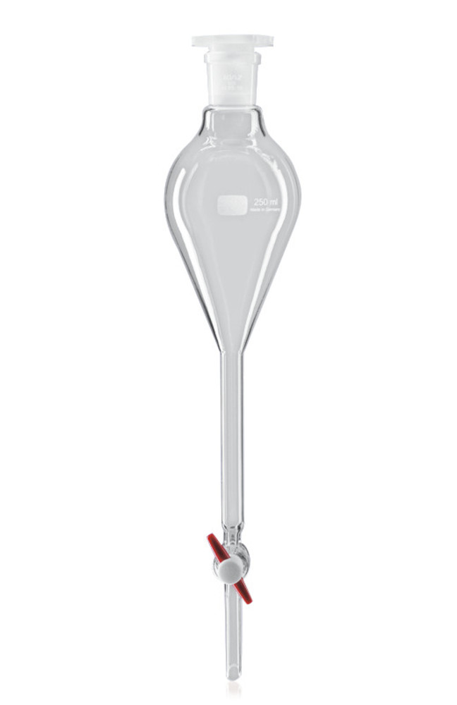 Separat. funnels acc. to Gilson, DURAN®, PFTE-plug 12.5, joint 19/26, 50 ml