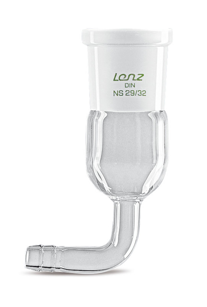 Reducing adapter, bent tubing olive, with sleeve 24/29, 1 unit(s)