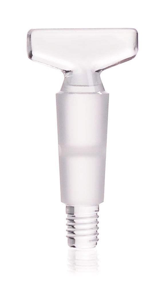 Cock plugs, SBW glass, for st. gr. joint 18.8, borehole Ø 4 mm, 2 unit(s)