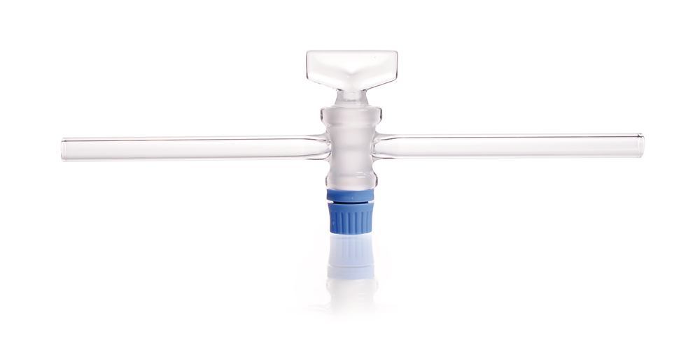 Single way stopcock, SBW-glass cock plug, DURAN®, joint 12.5, pipe-Ø 8mm