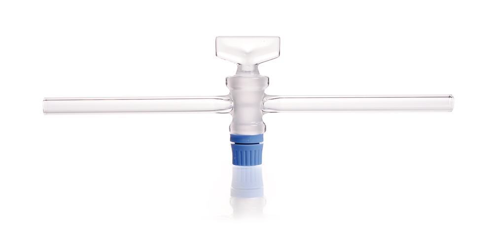 Single way stopcock, SBW-glass cock plug, DURAN®, joint 18.8, pipe-Ø13mm