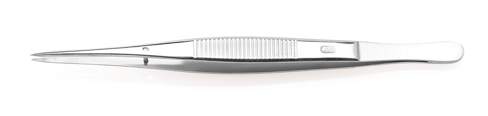 Forceps with guide pin, straight, Remanit 4301, length 105 mm, 1 unit(s) — Carl Roth, cod LT35.1
