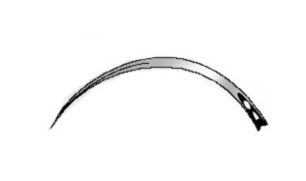 Surgical needles, stainless steel 18/8, round, fig. 14, 3/8 circular, 12 unit(s)
