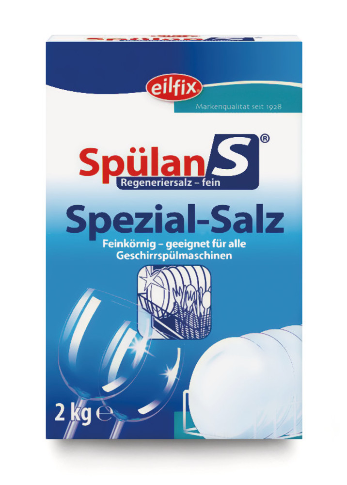 Regenerating salt, fine grained, or dishwashers, 2 kg, plastic