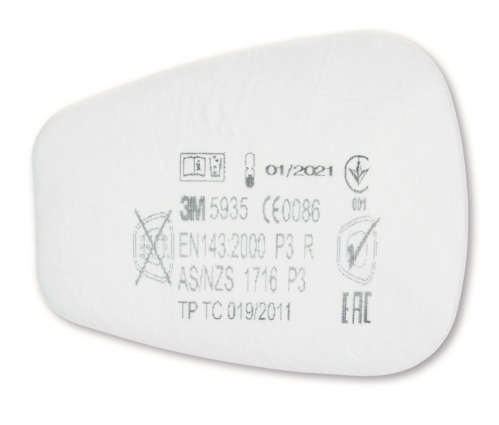 Particle pre-filter, from 3M, acc. EN 143, filter P3, 20 unit(s)