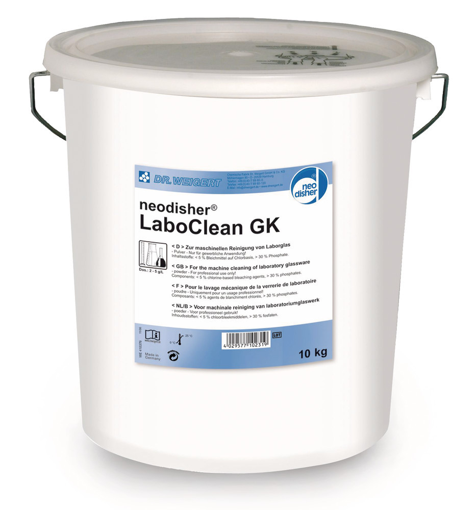 neodisher® LaboClean GK, mild alkaline cleanser (powder), 10 kg