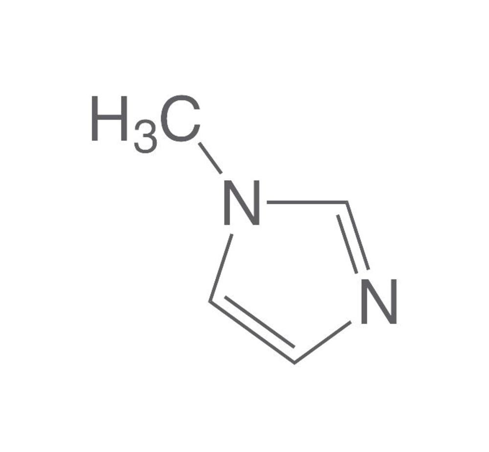 1-Methylimidazole, min. 99 %, for synthesis, 1 l, glass