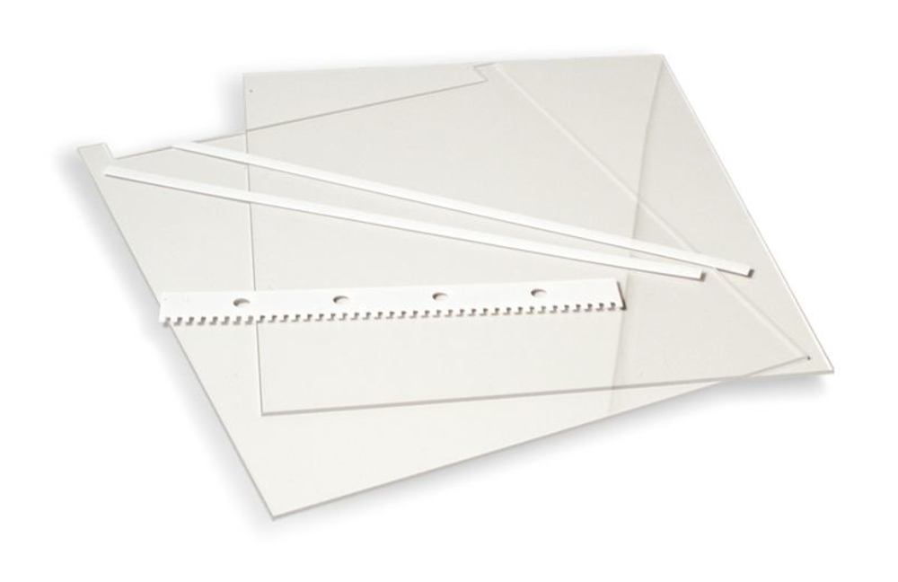 Spacer f. sequencing electroph. unit, thickness 1,0 mm, W 20 mm, L 450 mm