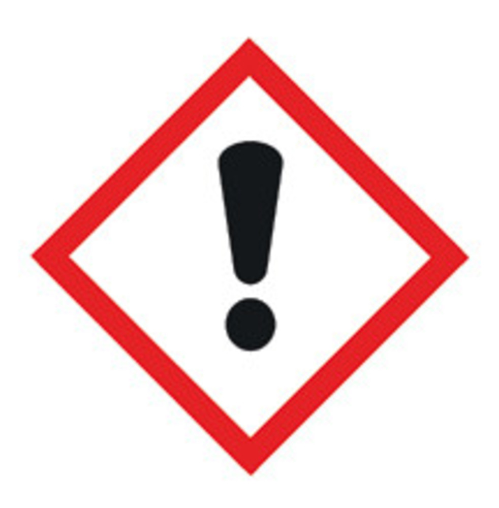 Combinable GHS hazard pictograms, GHS07, PE-film, exclamation mark, 22x22mm