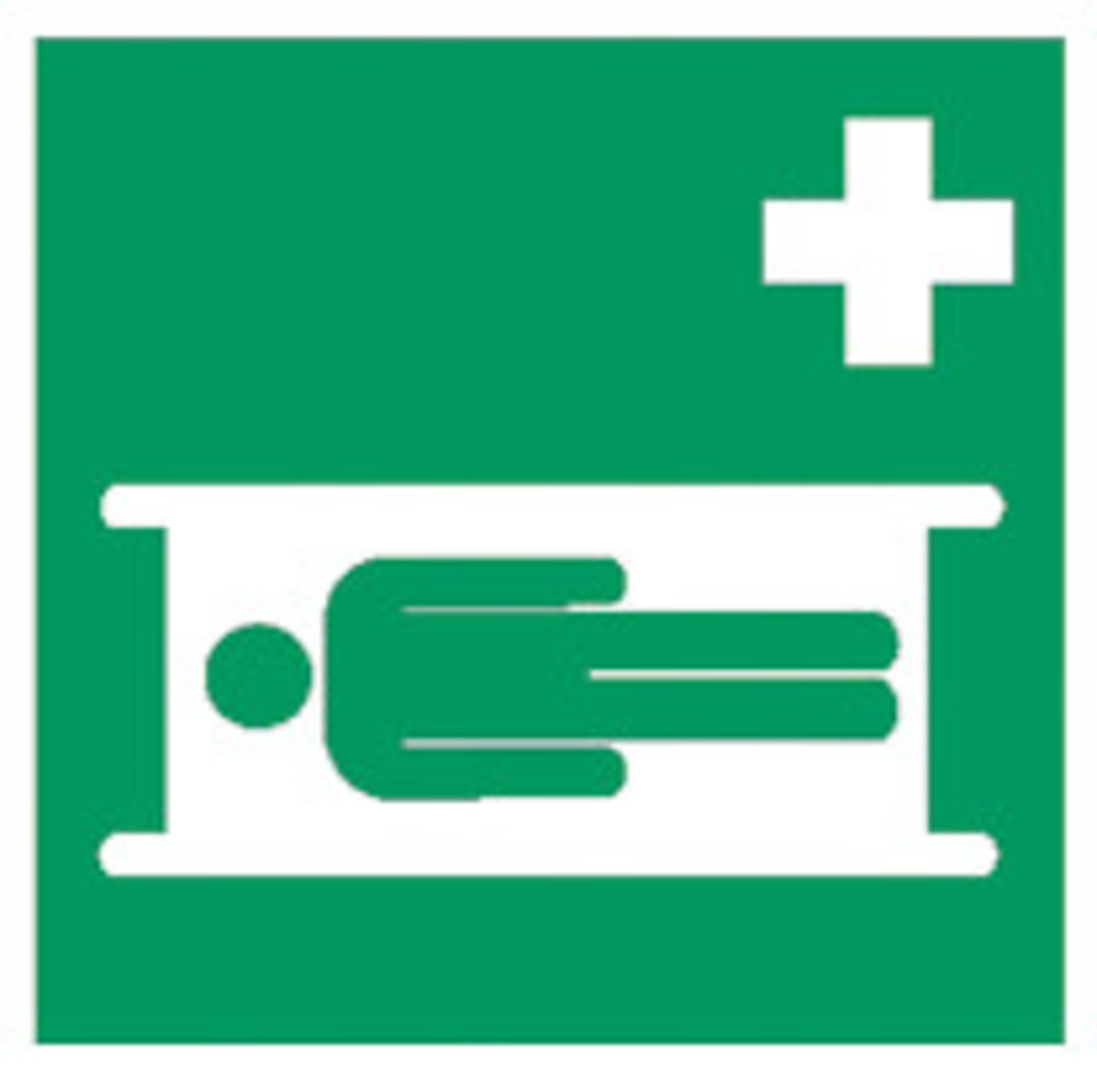 Firs-aid and emergency signs acc. to, Stretcher, 1 unit(s)