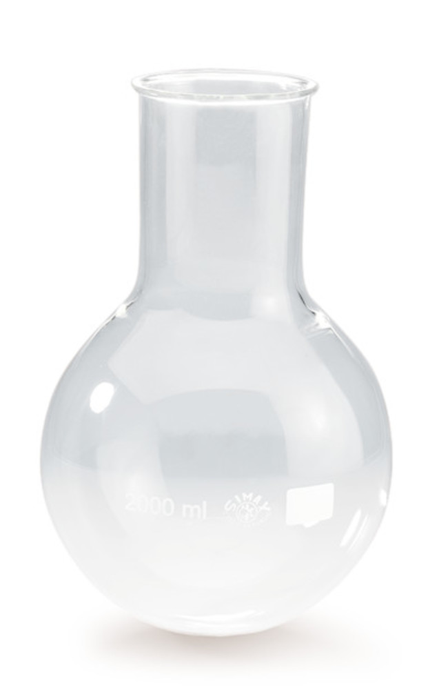 Rotilabo®-round bottom flask, wide neck, 2000ml, borosiilicate glass, H 260 mm — Carl Roth, cod NX03.1