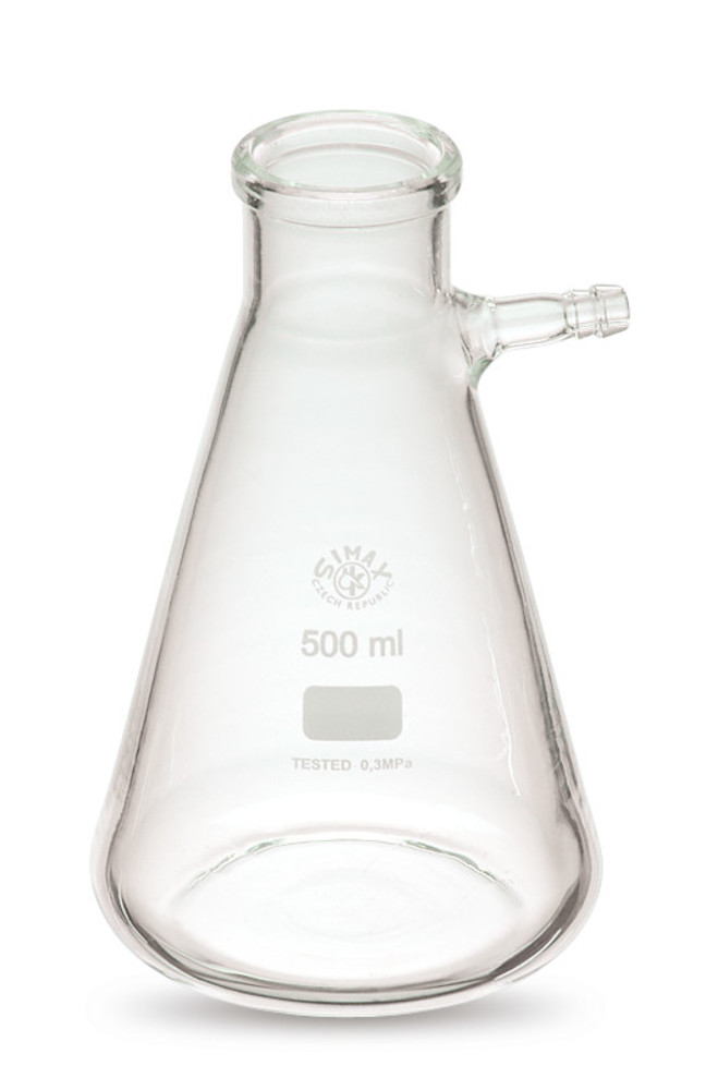 ROTILABO®-suction bottle, 2000 ml, borosilicate glass, w. glass hose conn. — Carl Roth, cod NY69.1