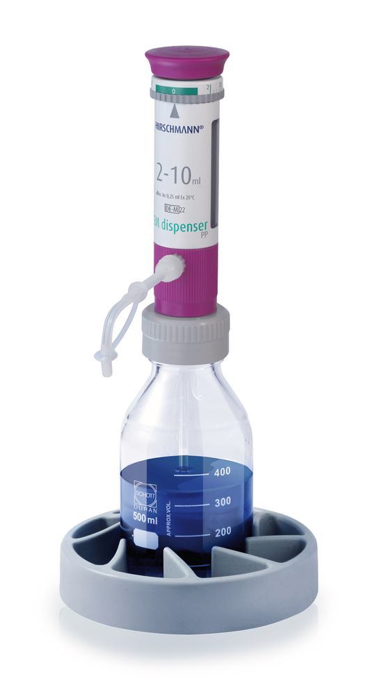 Dispensers made of PP, glass flask, 2.0 - 10.0 ml, 1 unit(s)