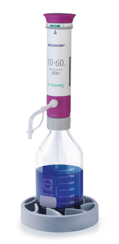 Dispensers made of PP, glass flask, 10.0 - 60.0 ml, 1 unit(s)