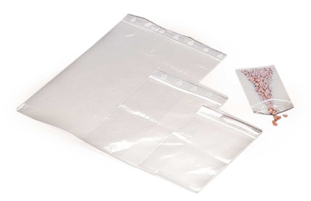 Rotilabo®-sample bags, glass-transparent, LDPE, 50 µm thick, W 150 x H 220 mm