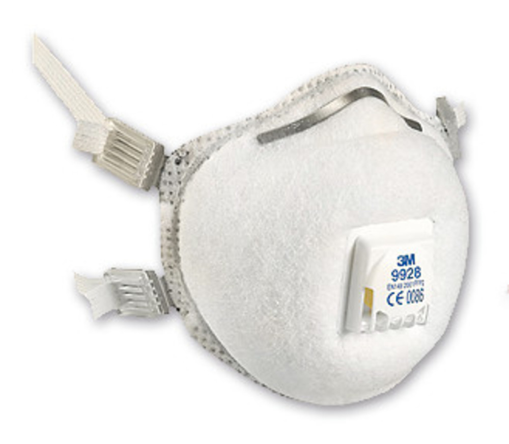 Special masks, EN 149,2001, ozone masks FFP2 R D, exhalation valve, 10 unit(s)