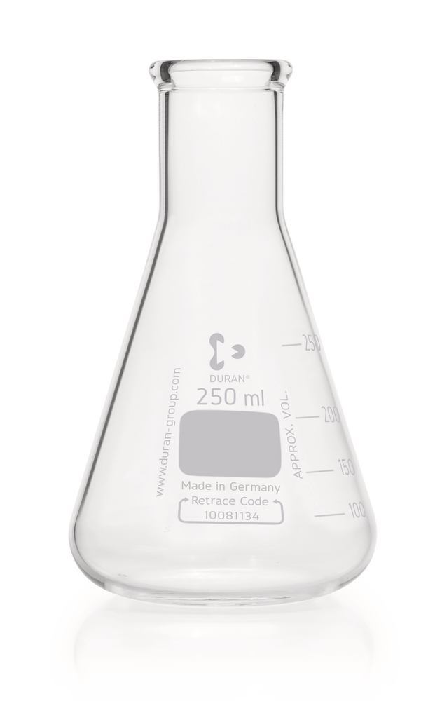 DURAN®-Super Duty narrow neck Erlenmeyer, 250 ml, flask outer Ø 85 mm, H 145 mm