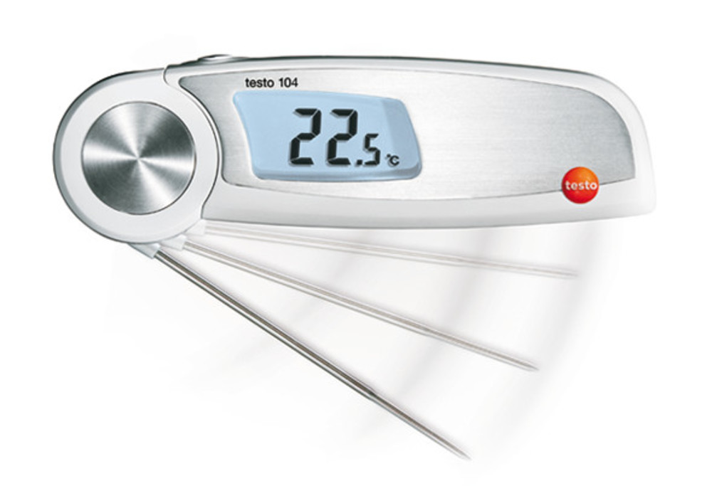 Folding thermometer testo 104, measuring range -50,0 to +250,0 °C, 1 unit(s) — Carl Roth, cod PE64.1
