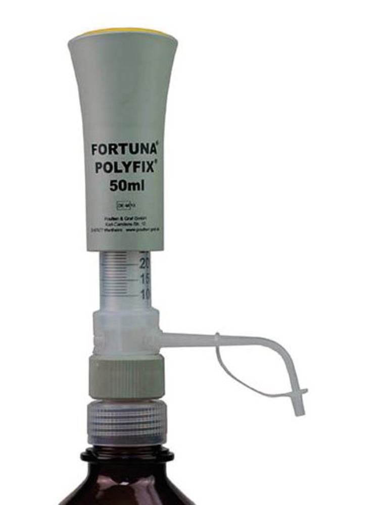 FORTUNA® POLYFIX® dispenser, 10-50 ml, PTFE-encased plunger, 1 unit(s)