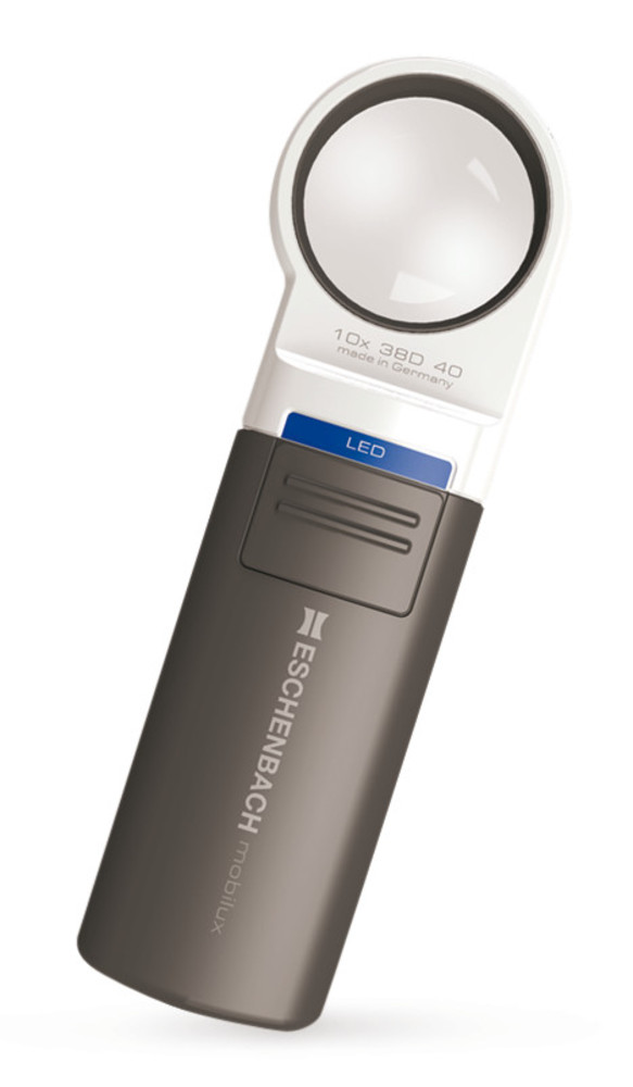 Illuninated pocket mangnifier,12.5-times, with white light LED, 52 mA, 1 unit(s)