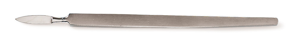 Scalpel, made of chrome steel 1.4021, Length 125 mm, pointed tip, 1 unit(s)