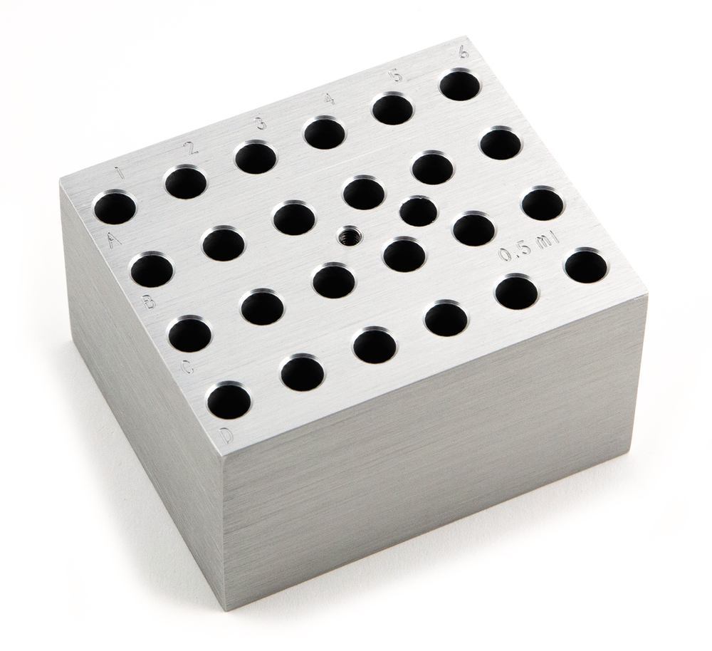 Interchangeable block f. reaction vials, for 24 reaction vials 0.5 ml, 1 unit(s)