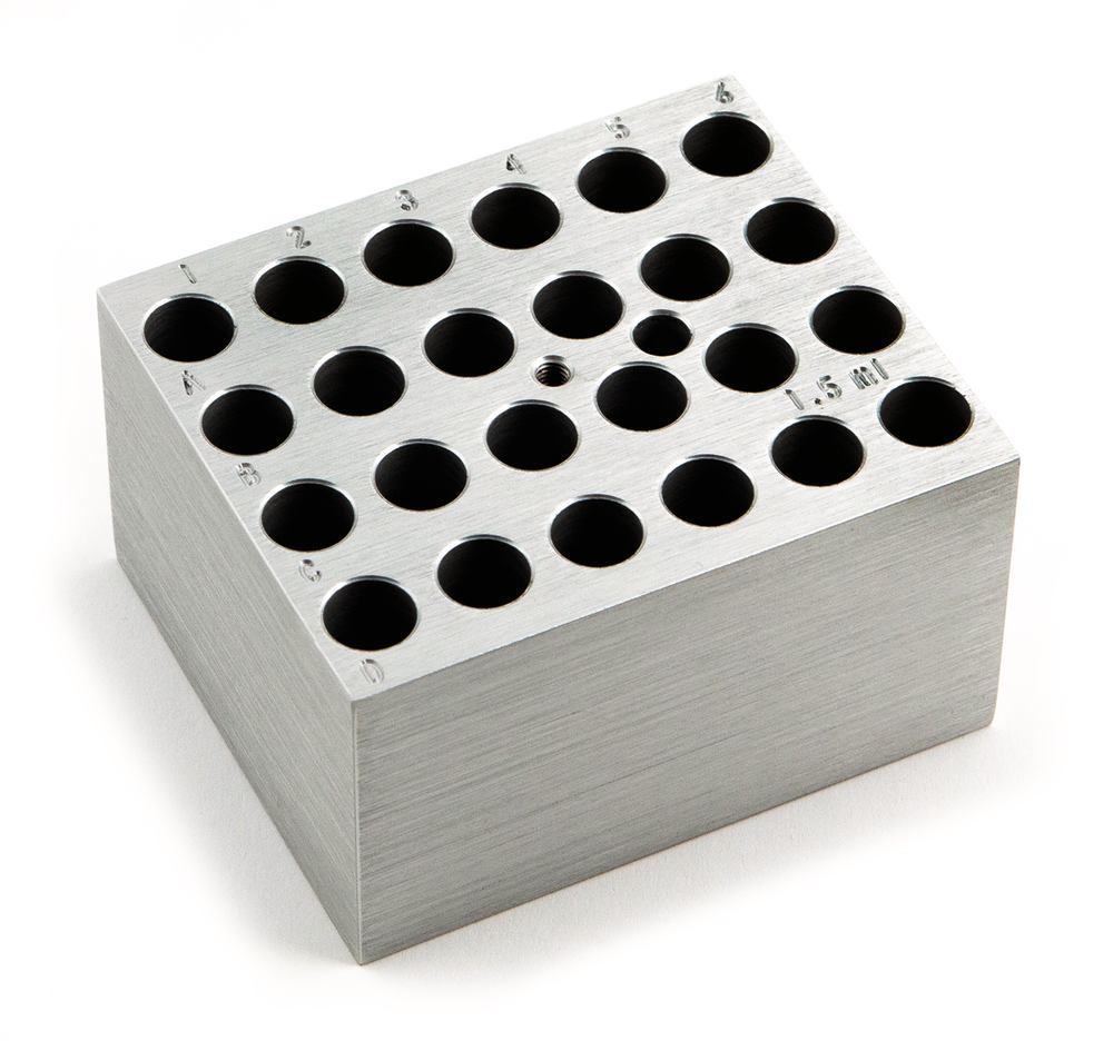 Interchangeable block f. reaction vials, for 24 reaction vials 1.5 ml, 1 unit(s)