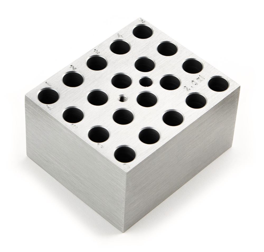 Interchangeable block f. reaction vials, for 20 reaction vials 2.0 ml, 1 unit(s)