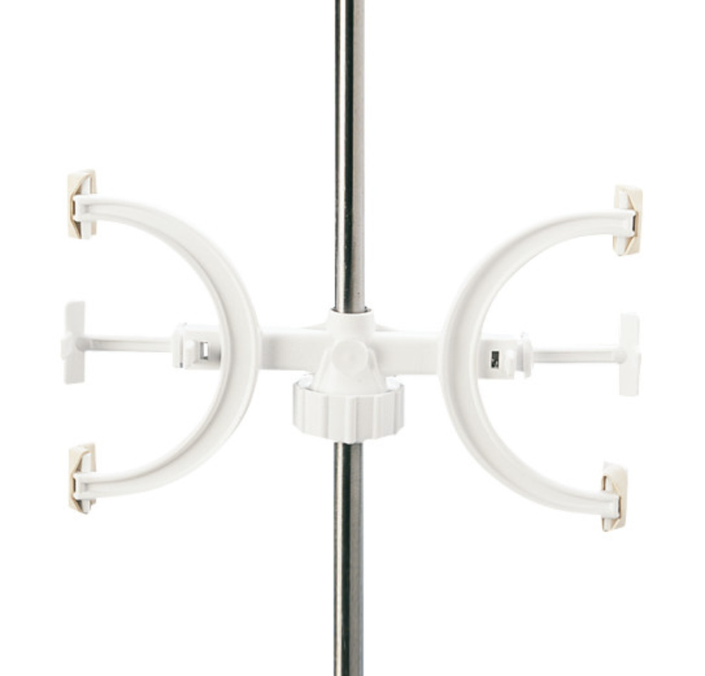 Burette holder, for 2 burettes, PP, for rods Ø 8-14 mm, 1 unit(s)