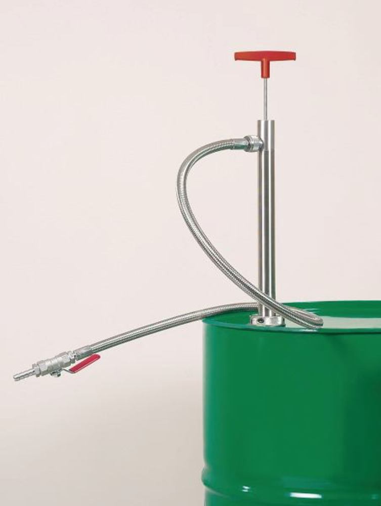 Outlet hose with stop valve, for SEKUROKA®-safety pumps, 1 unit(s)
