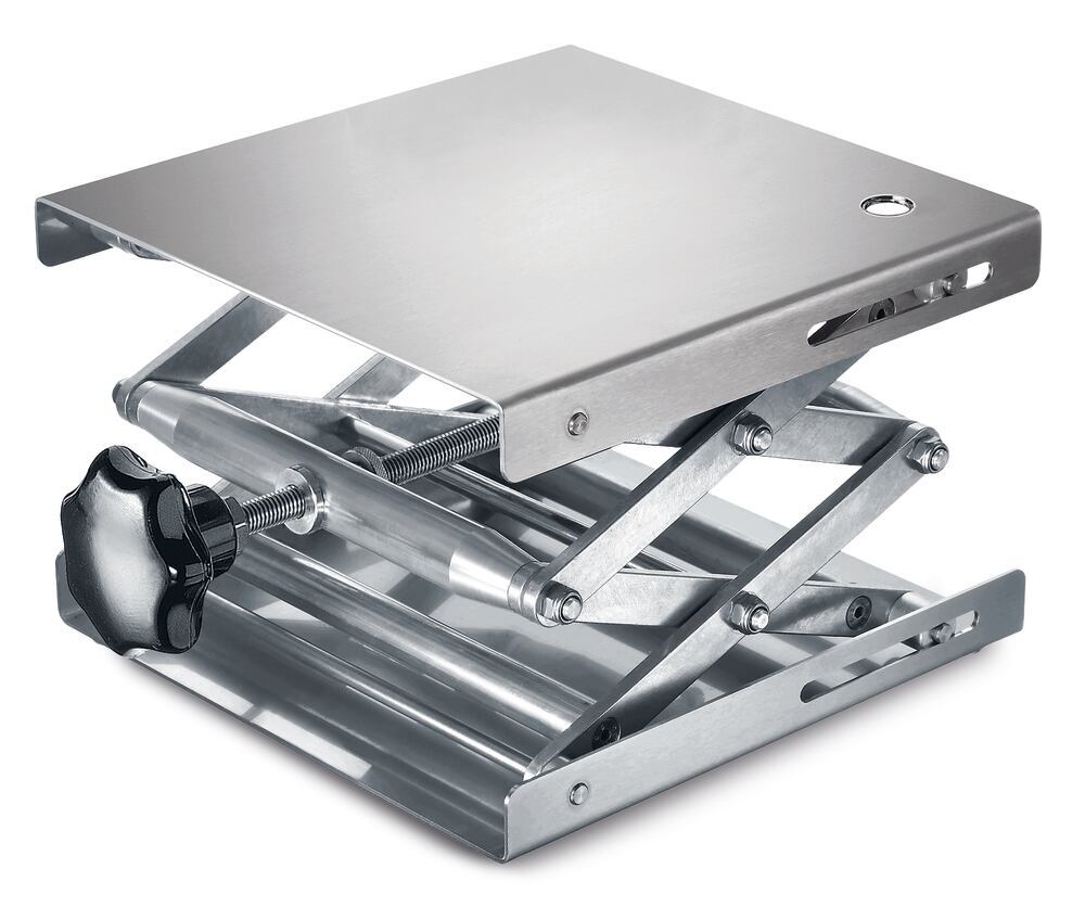Rotilabo®-jack, 200 x 200 mm, stainless steel, adjustable 60-265 mm, 1 unit(s)