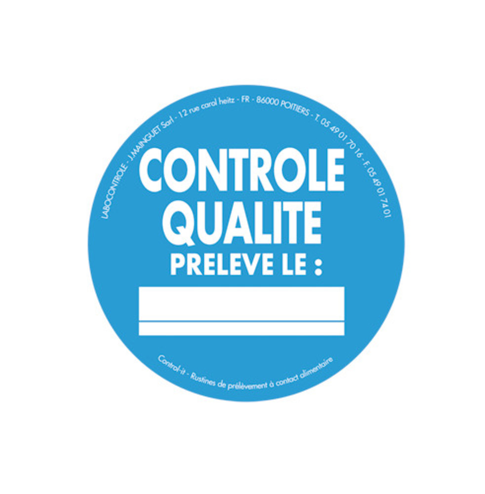 Control seals, CONTROLE QUALITE-PRELEVELE, 1000 p./roll, 1000 unit(s)