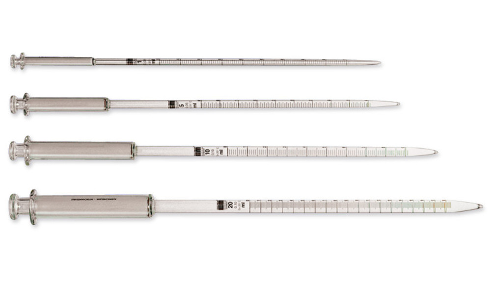 Suction piston pipettes, brown graduated, AR-GLAS®, subdivision 0.2 ml, 50 ml