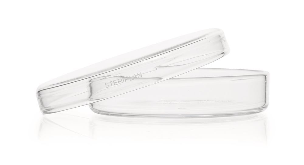 STERIPLAN® petri dishes, soda-lime glass, two pieces, Ø 80 mm, H 15 mm