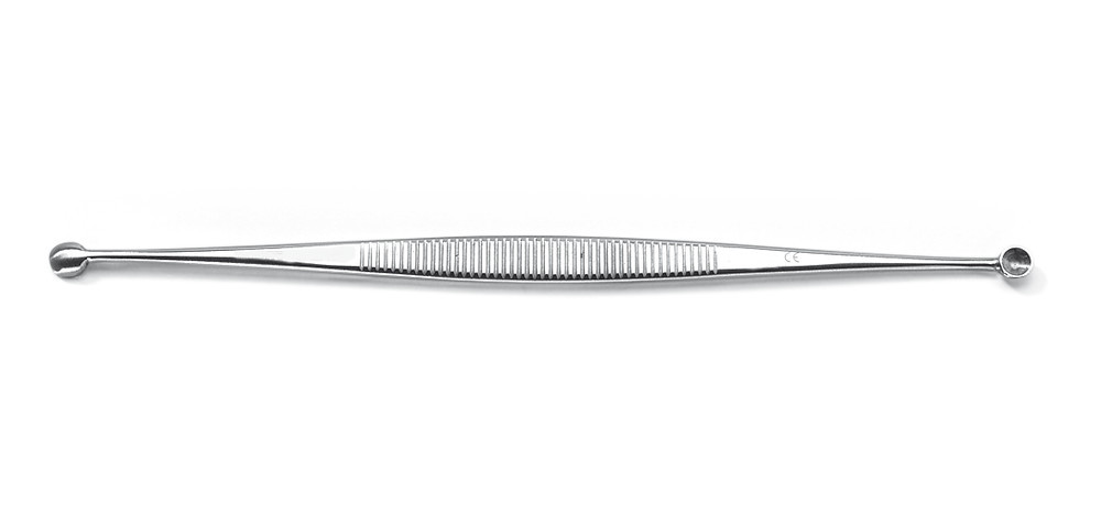 Sharp double spoon, Martini, Stainl. steel, Ø4/4,5mm, round, L135mm, 1 unit(s)