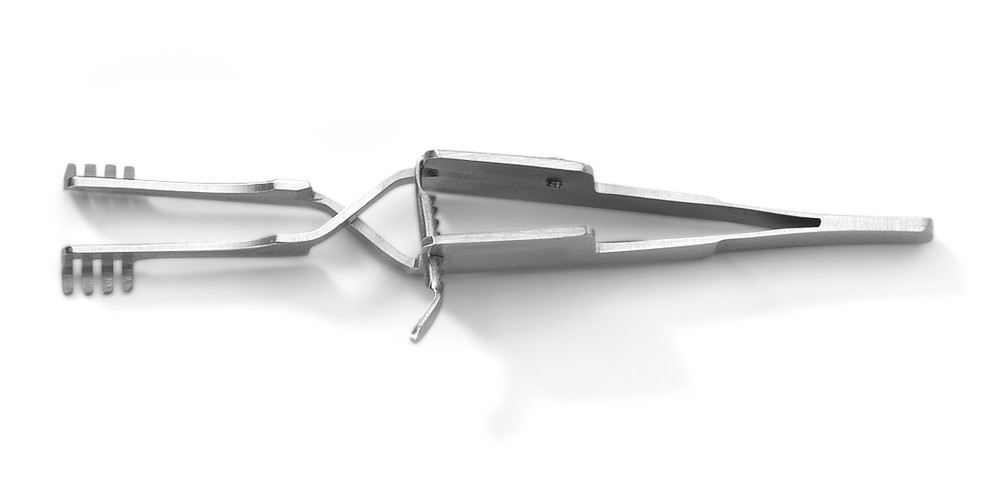 Retractor, Made of stainless steel, length 100 mm, 1 unit(s)