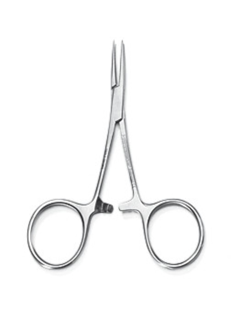 Artery and hose clamps, stainless steel, Type Baby-Mosquito, straight, L 90 mm