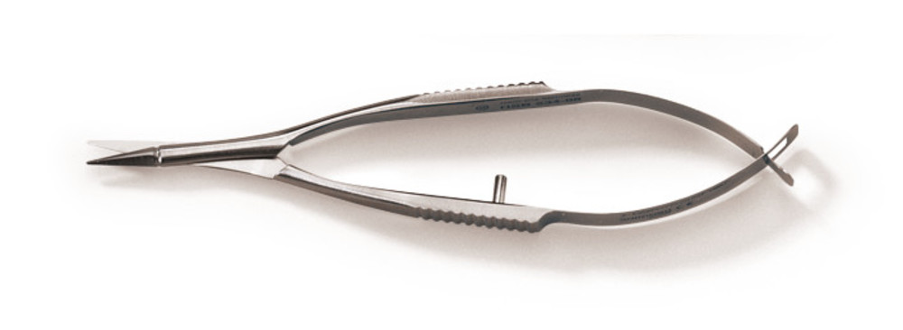 Micro scissors, high precision, st.steel, Stainless st., Vannas, str.