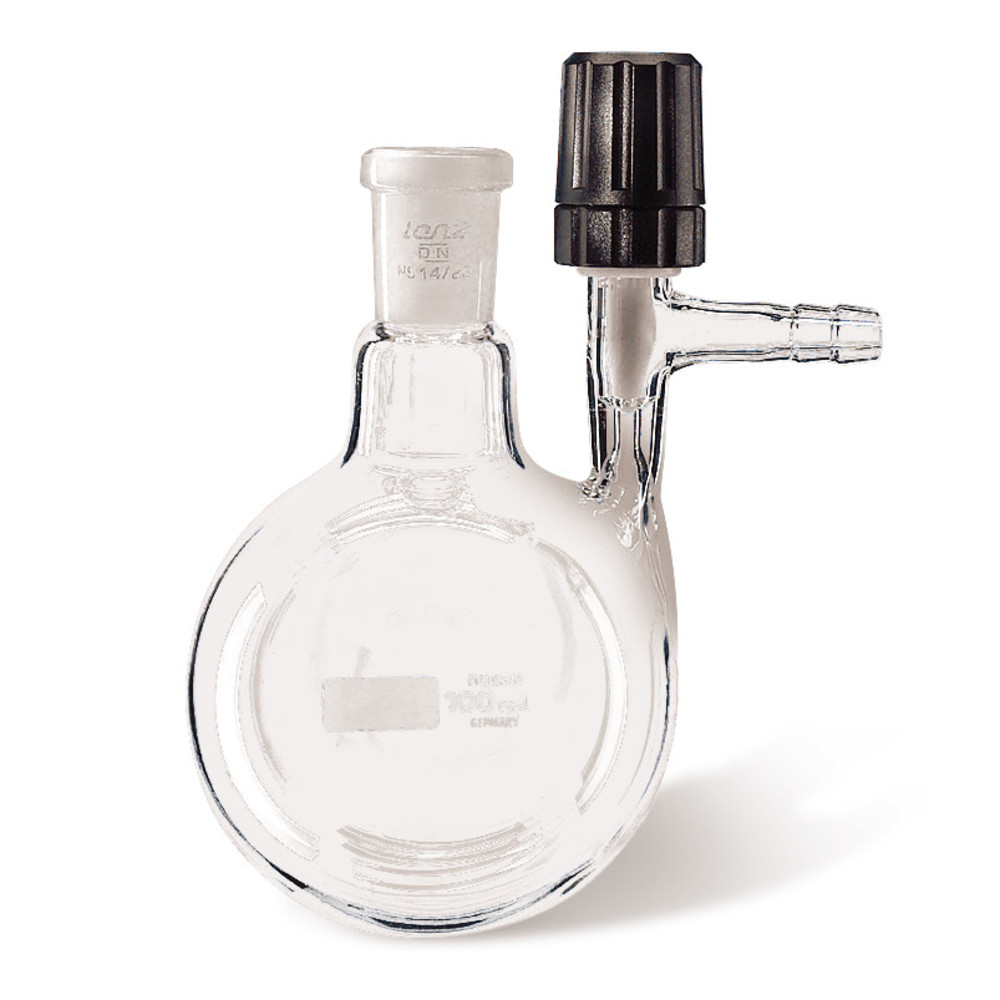 Nitrogen round bottom flask w. stopcock, DURAN®, 500 ml, NS 29/32, 1 unit(s) — Carl Roth, cod TH42.1