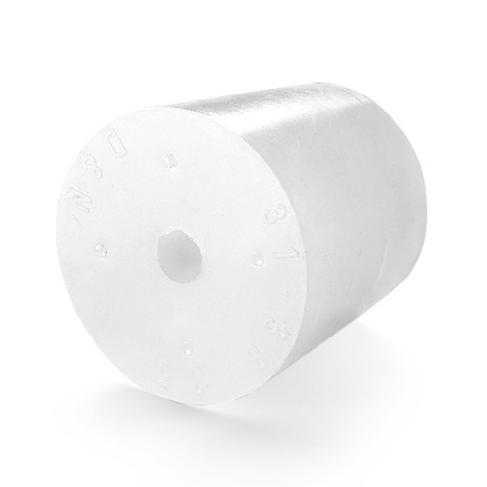 Stoppers made of silicone rubber, Ø Hole 5 mm, 21 x 27 x 30 mm, 10 unit(s) — Carl Roth, cod TL54.1