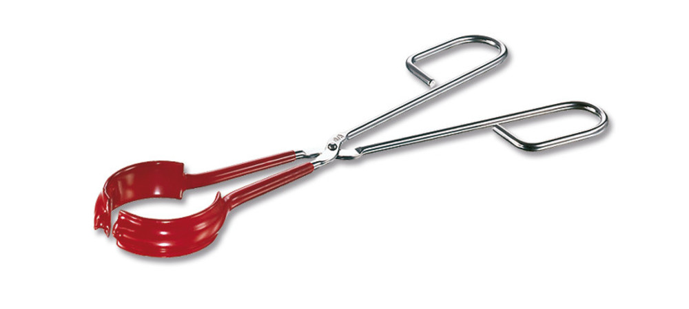 Rotilabo®-flask tong, stainl. steel 18/8, span width 55 - 70 mm, length 300 mm