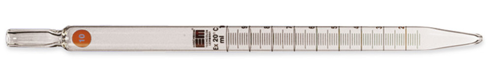 Graduated pipettes for tissue culture, AR-GLAS®, brown grad., L 230 mm, 10 ml