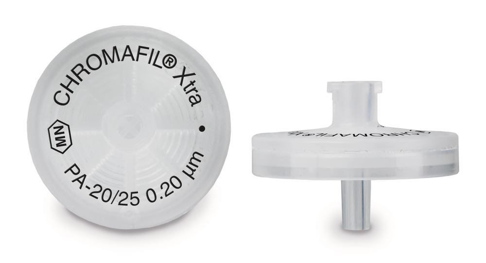 CHROMAFIL® PA Xtra syr. adaptor filters, pore size 0.20 µm, Ø 25 mm, 100 p.