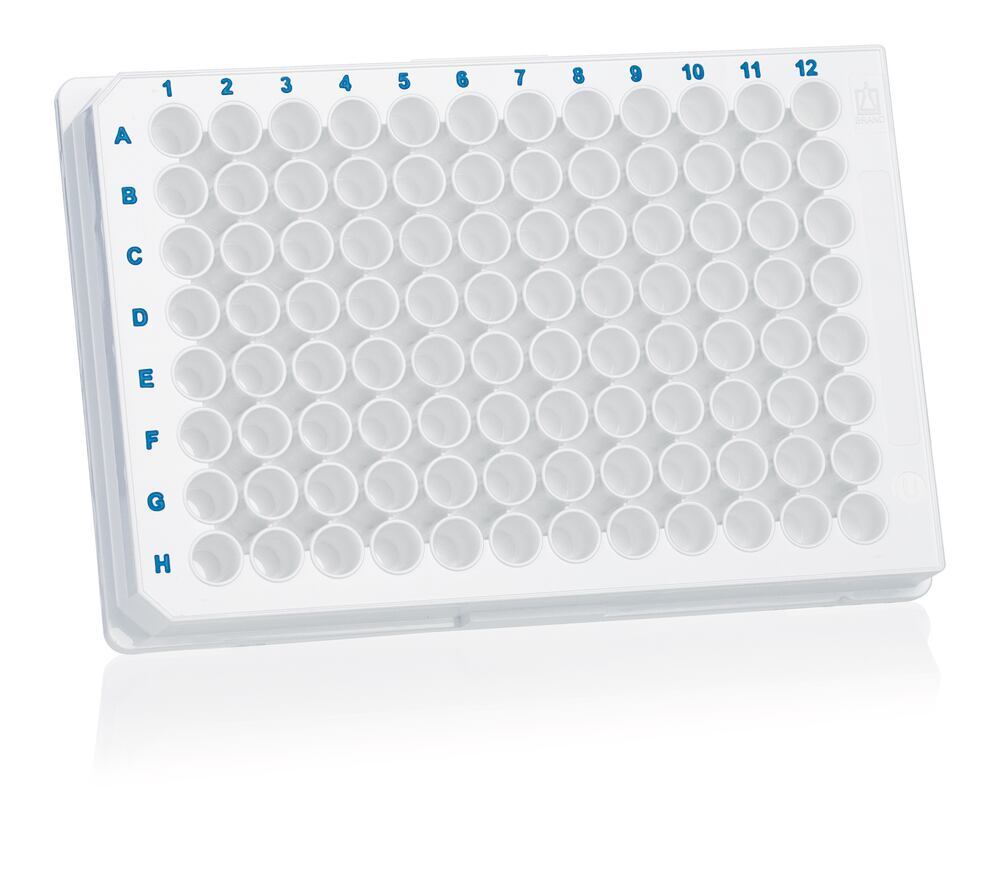 Microtitration plates immunoGradeTM, 330 µl/well, white, U-bottom, 100 unit(s)