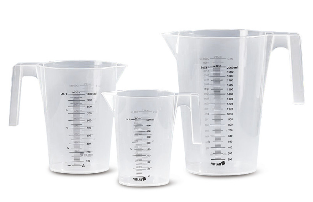 Measuring beaker, PP, stackable, 250 ml, 1 unit(s)