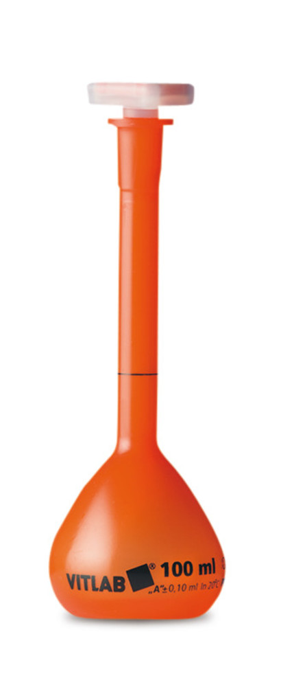 Volumetric flask, class A, PMP, opaque, standard ground joint stopper, PP, 250ml — Carl Roth, cod XY41.2